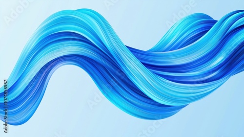 A flowing, wavy pattern in shades of blue, on a light background, evoking a sense of calm and fluidity.