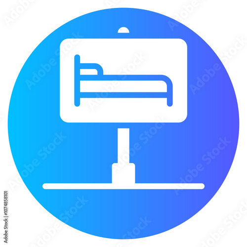 hotel gradient icon