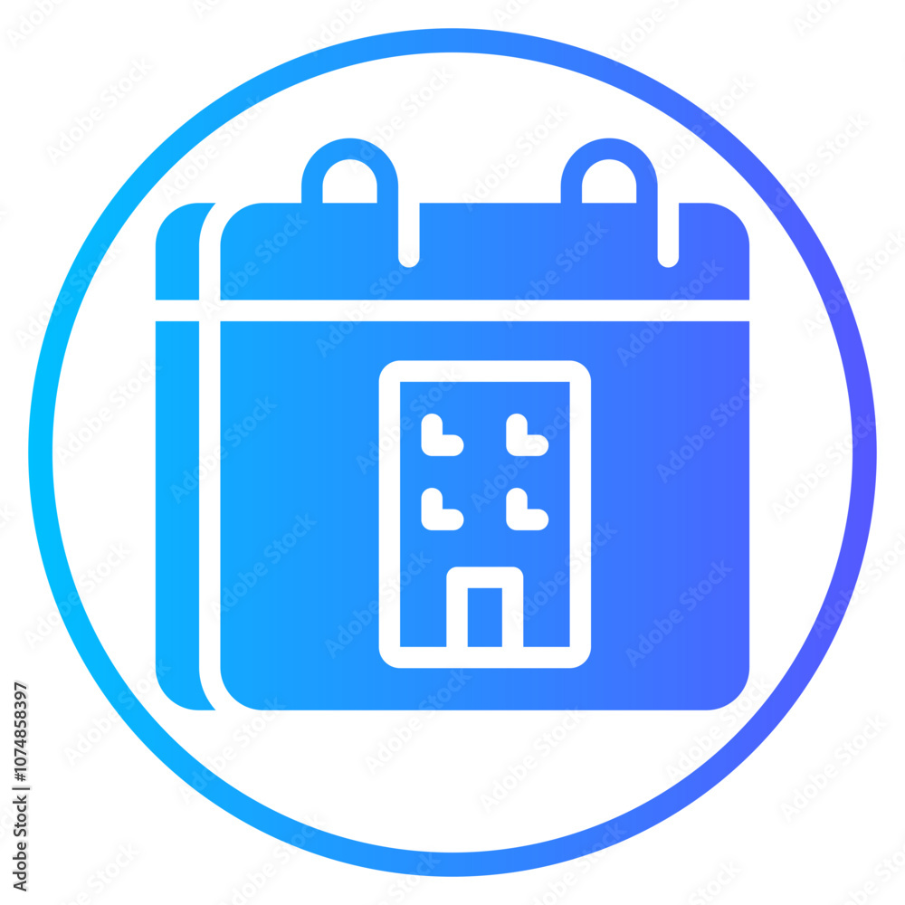 calendar gradient icon calendar gradient icon