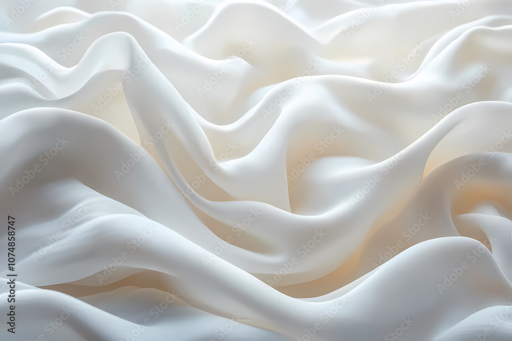Abstract textures flowing white cloth background 3d rendering Abstract textures flowing white cloth background 3d rendering