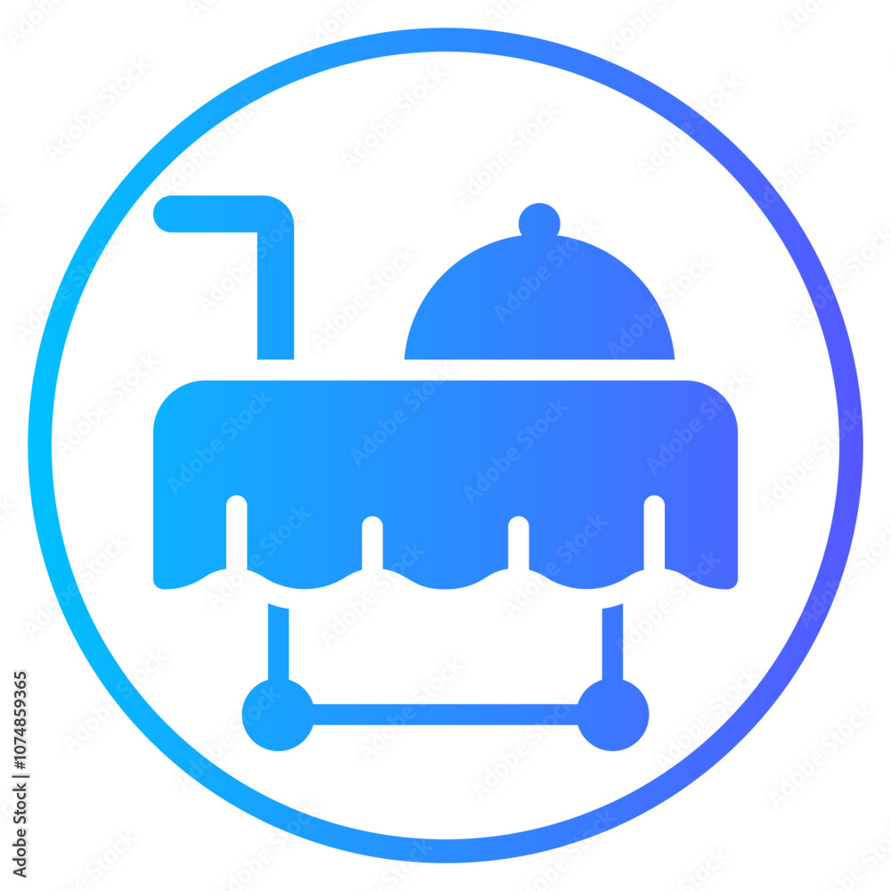 serving dish gradient icon serving dish gradient icon