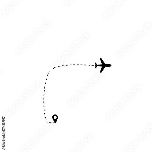 Airplane line path 