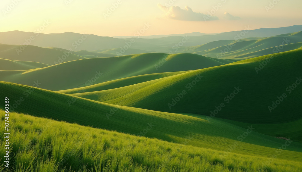 Serene Green Hillscape Serene Green Hillscape