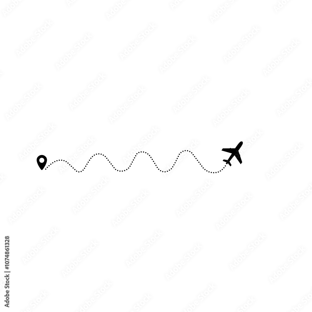 Airplane line path 