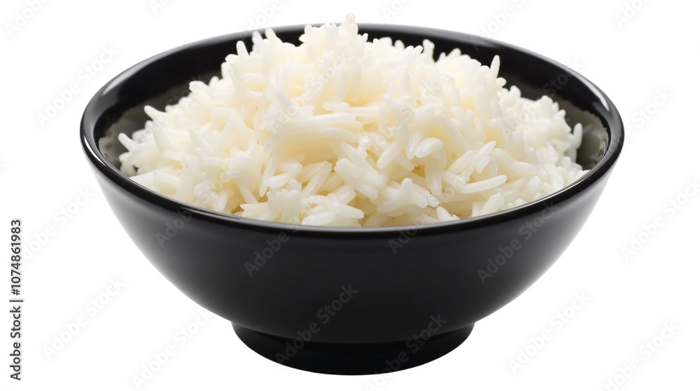 Bowl of Boiled Rice on Transparent Background (PNG). Bowl of Boiled Rice on Transparent Background (PNG).