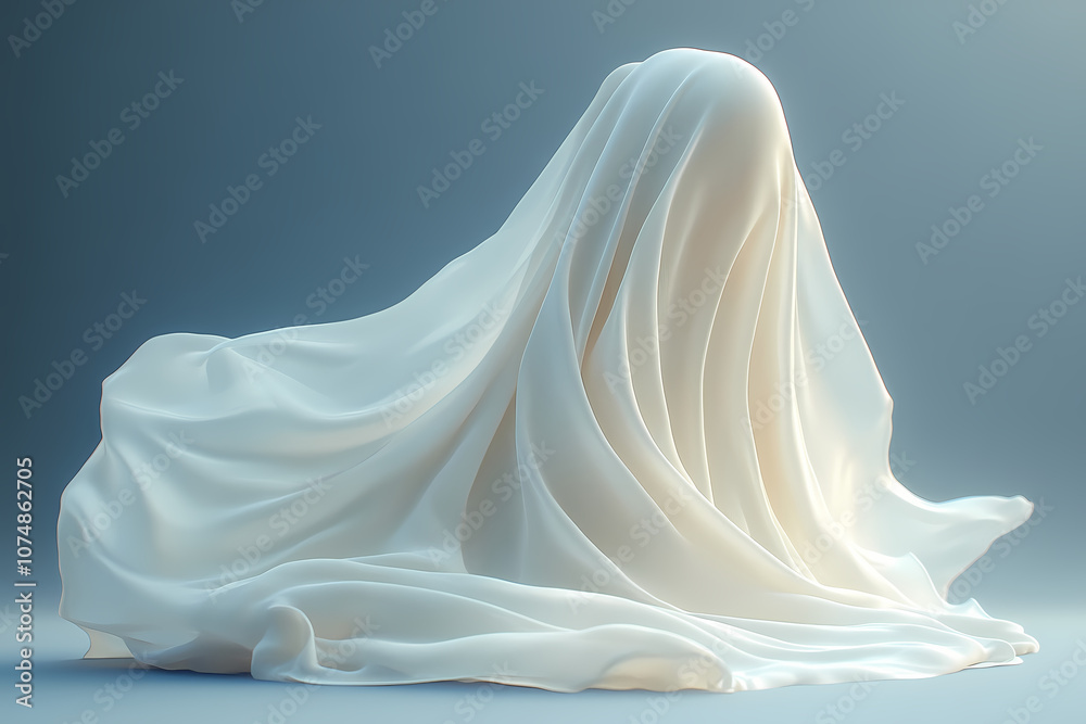 Abstract textures flowing white cloth background 3d rendering Abstract textures flowing white cloth background 3d rendering