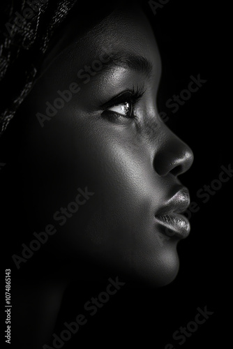Close up portrait of a beautiful woman.
