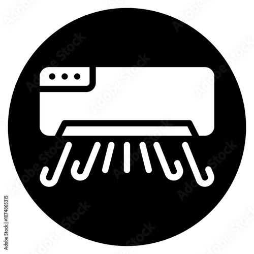 air conditioner glyph icon