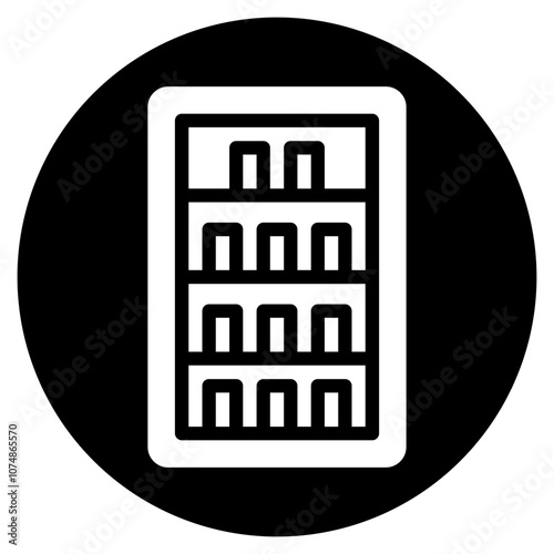 fridge glyph icon