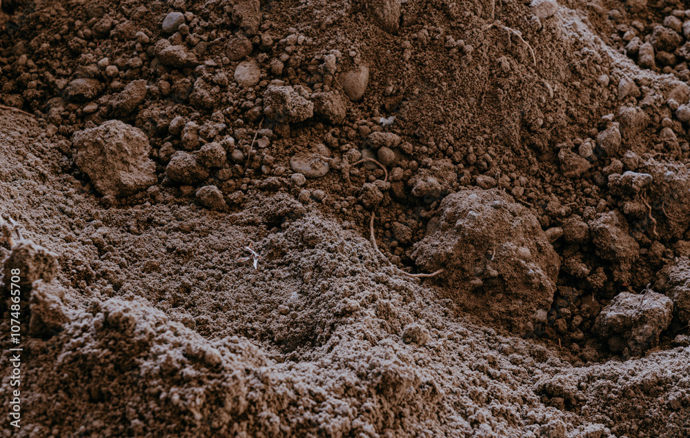 Top view of soil or sand texture background. Top view of soil or sand texture background.