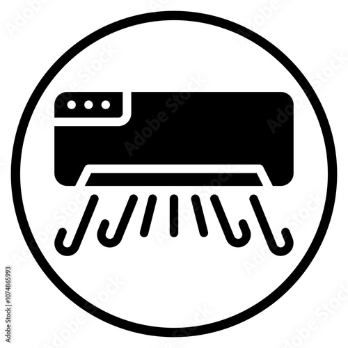 air conditioner glyph icon