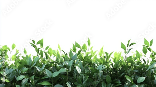 Lush Green Leaves Against a Bright Background