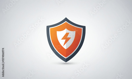 Free Download A shield with a lightning bolt inside, symbolizing protection and power - GFXLoad