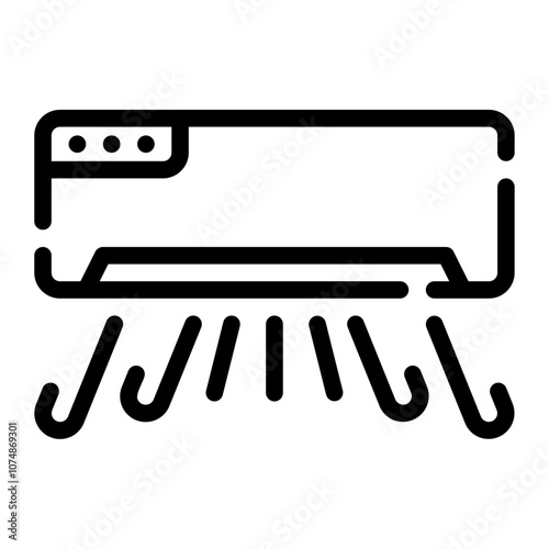 air conditioner line icon