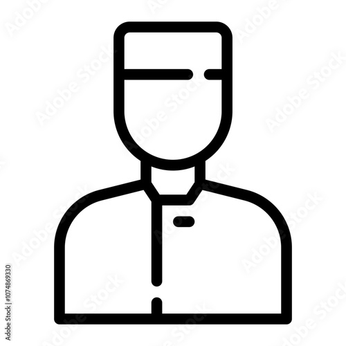 bell boy line icon