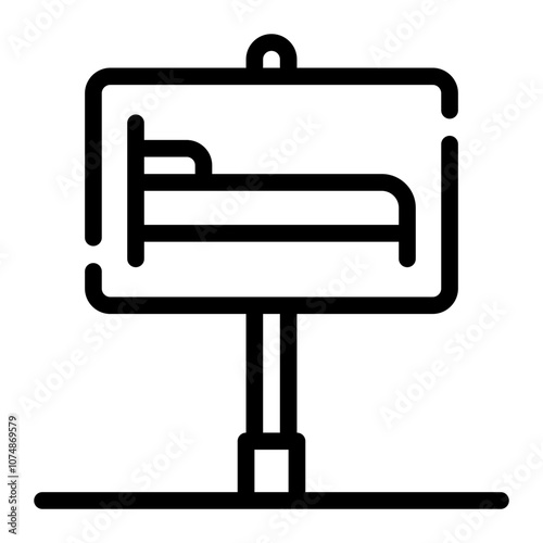 hotel line icon
