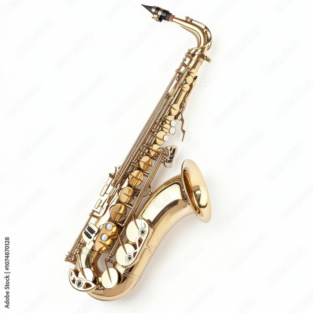 Fototapeta premium saxophone isolated on white