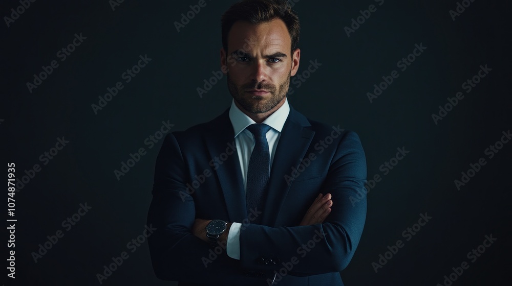 Confident Businessman in a Suit Confident Businessman in a Suit