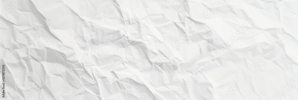 Naklejka premium White paper texture background crumpled design wrinkled.