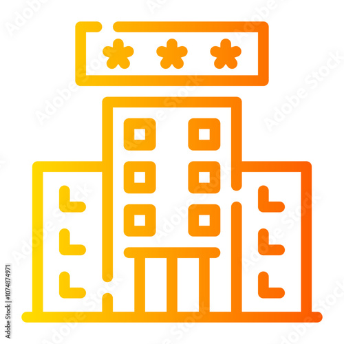rating stars gradient icon