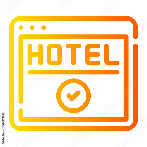 online booking gradient icon