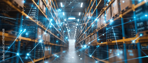Warehouse Logistics Network Connected Supply Chain