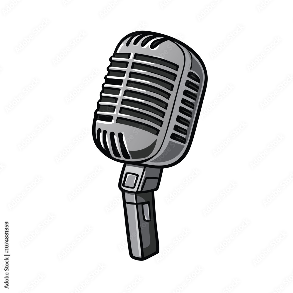 Vector Cartoon Variety Microphone Music Performance Icon illustration Vector Cartoon Variety Microphone Music Performance Icon illustration