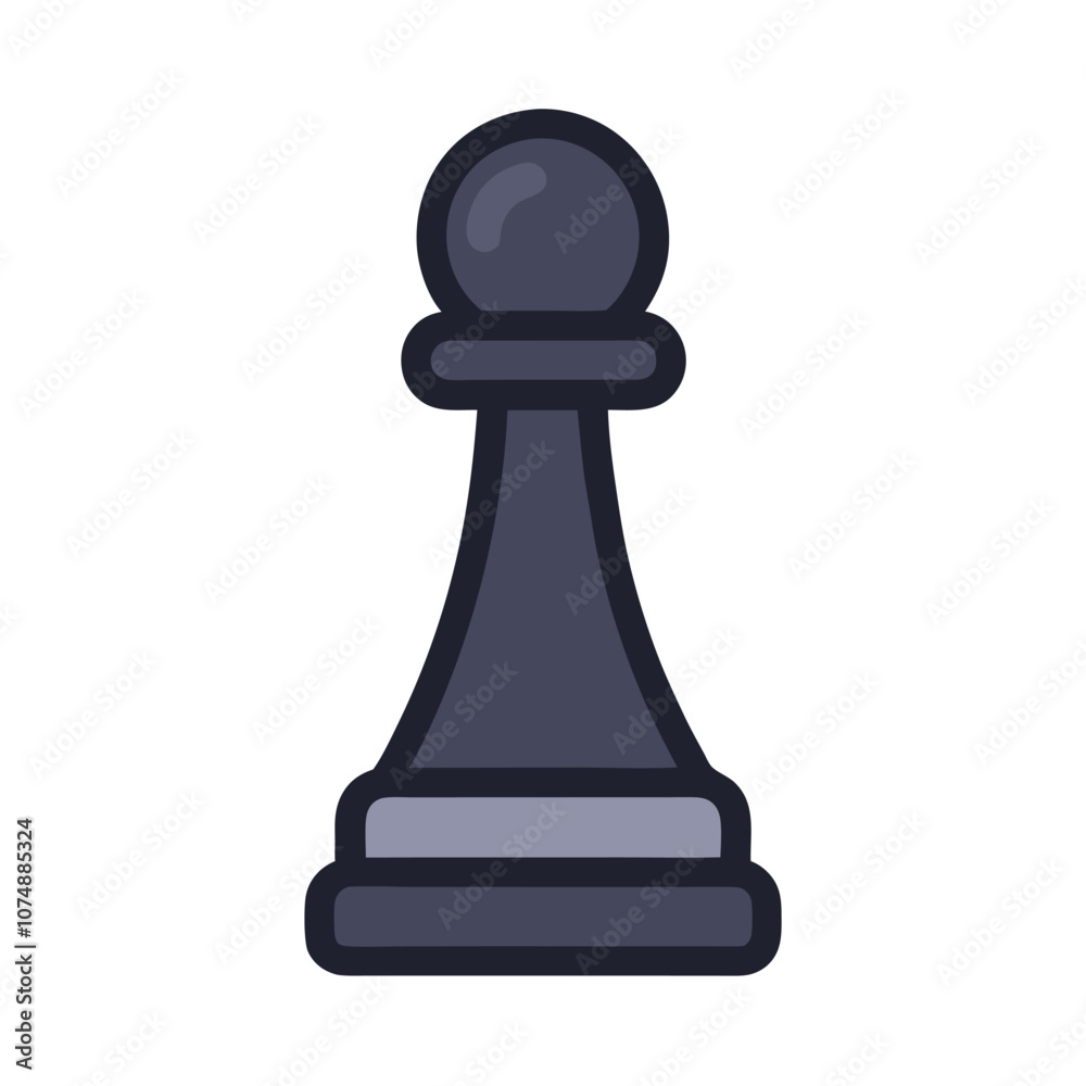 Vector Flat Chess Pawn Icon illustration Vector Flat Chess Pawn Icon illustration