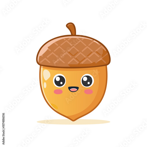 Acorn Food Eat Meal Cuisine Animation Kawaii Character
