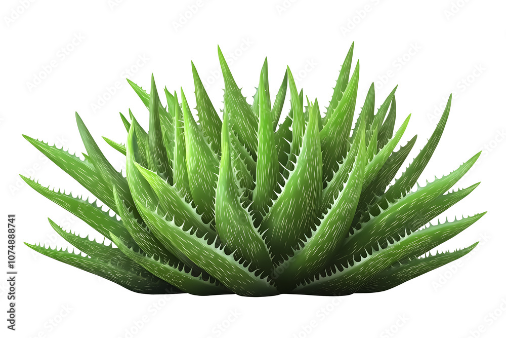 Fototapeta premium Aloe vera plant on a white background. isolated background.