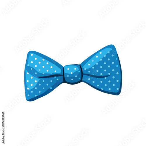 Vector illustration Blue bow tie illustration