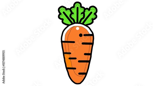 Cute Cartoon Carrot Illustration