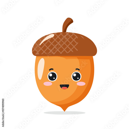 Acorn Food Eat Meal Cuisine Animation Kawaii Character
