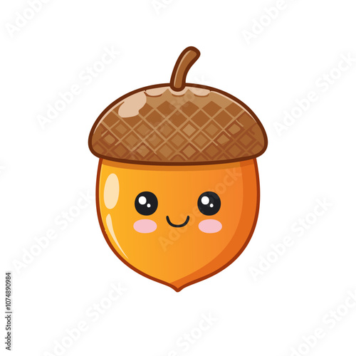 Acorn Food Eat Meal Cuisine Animation Kawaii Character
