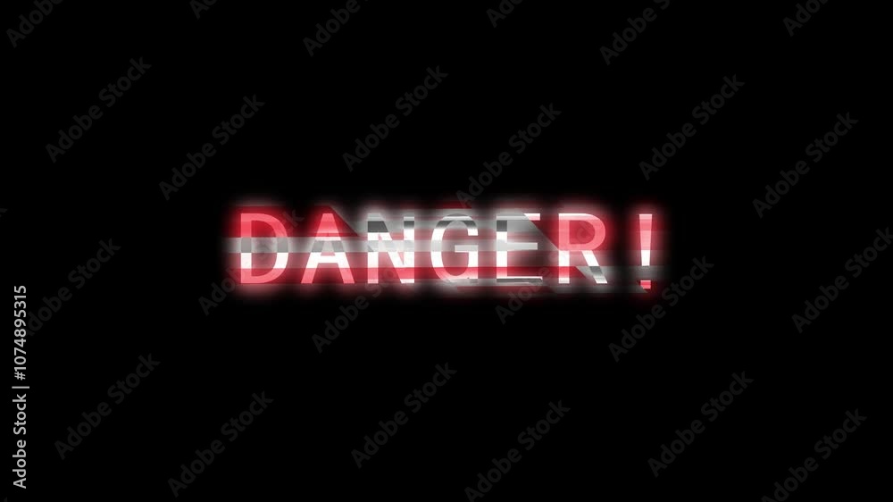 Alert warning signal icon animation. Alert warning signal icon animation.