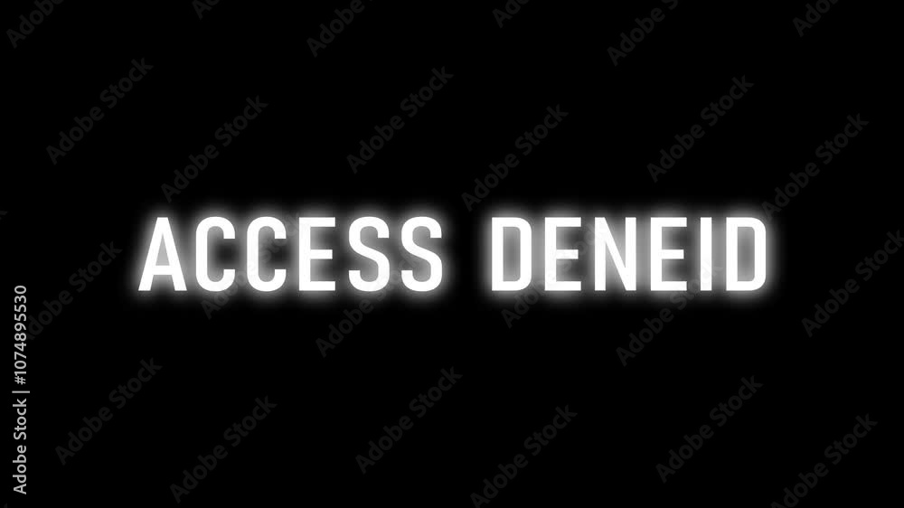 Warning sign text animation. Warning sign text animation.