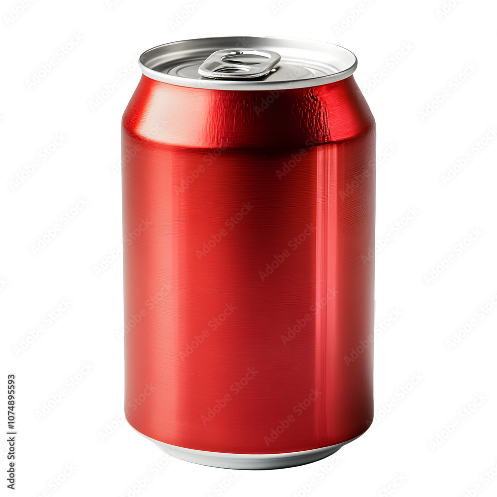 Aluminum soda can on a transparent background. isolated background. Aluminum soda can on a transparent background. isolated background.