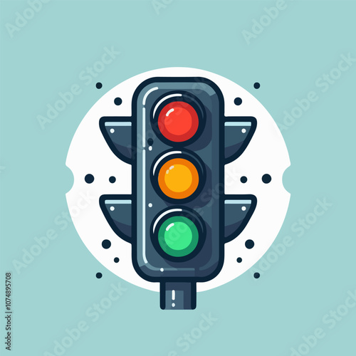 Traffic light vector Art & Illustration