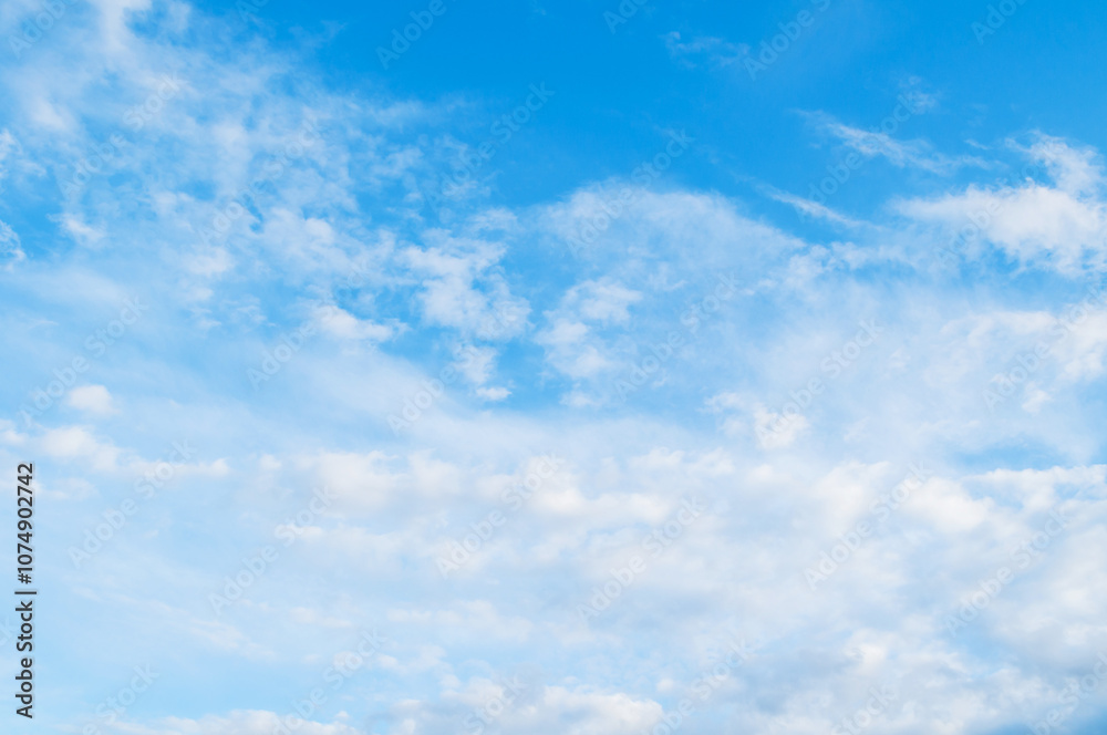 Blue sky background, scenic vast sky landscape with dramatic clouds Blue sky background, scenic vast sky landscape with dramatic clouds