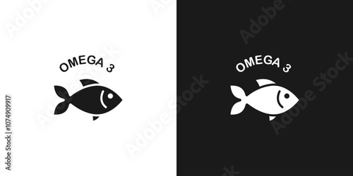Eco cosmetics icon. Omega-3 stamp, badge or sticker. Organic skin care component. Vector
