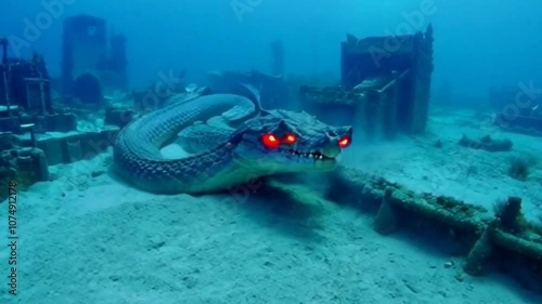 the monsters under the sea are very scary and dark