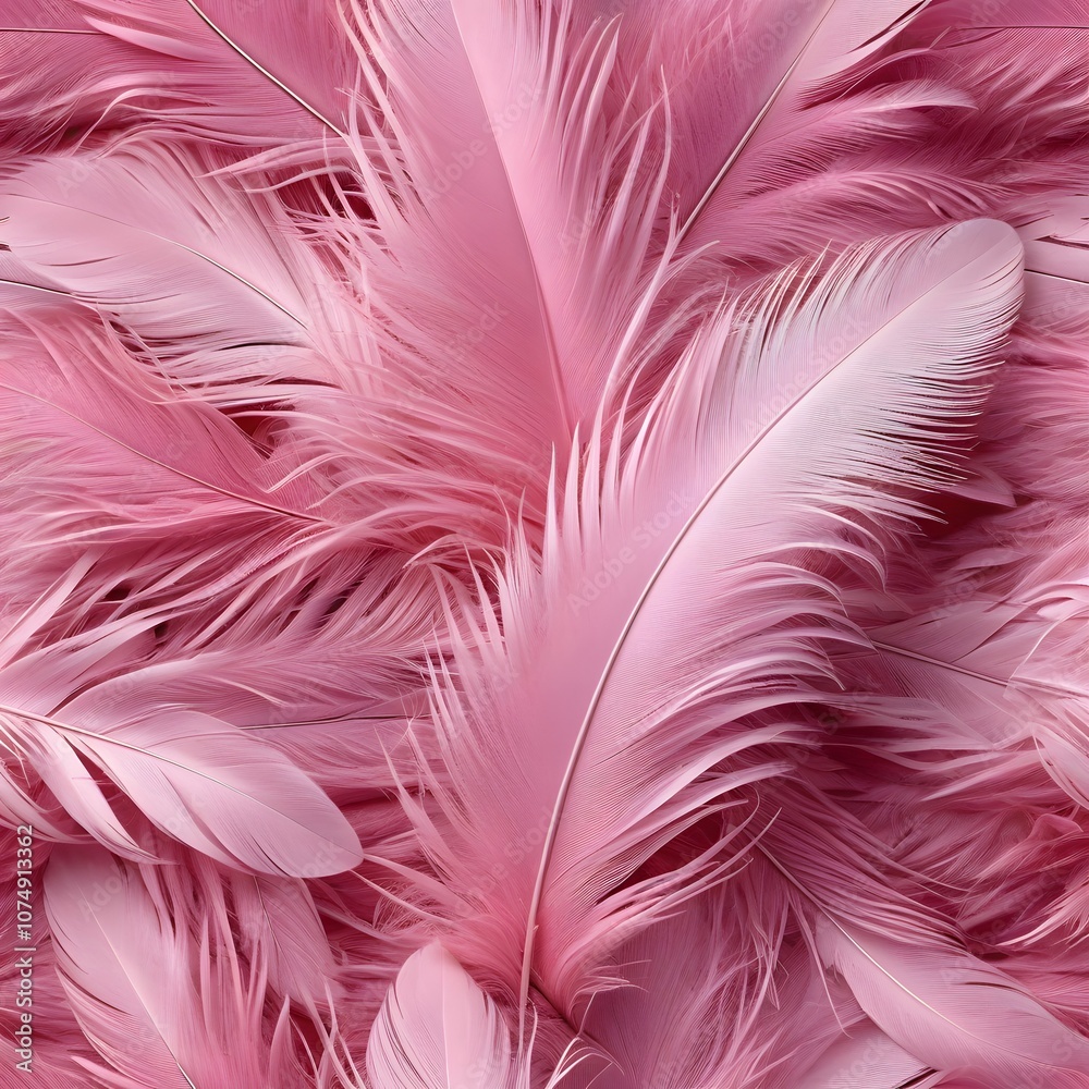 Fototapeta premium pink feathers background