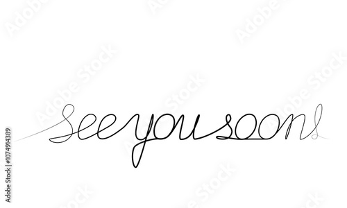 continuous drawing of the word goodbye in one line. vector