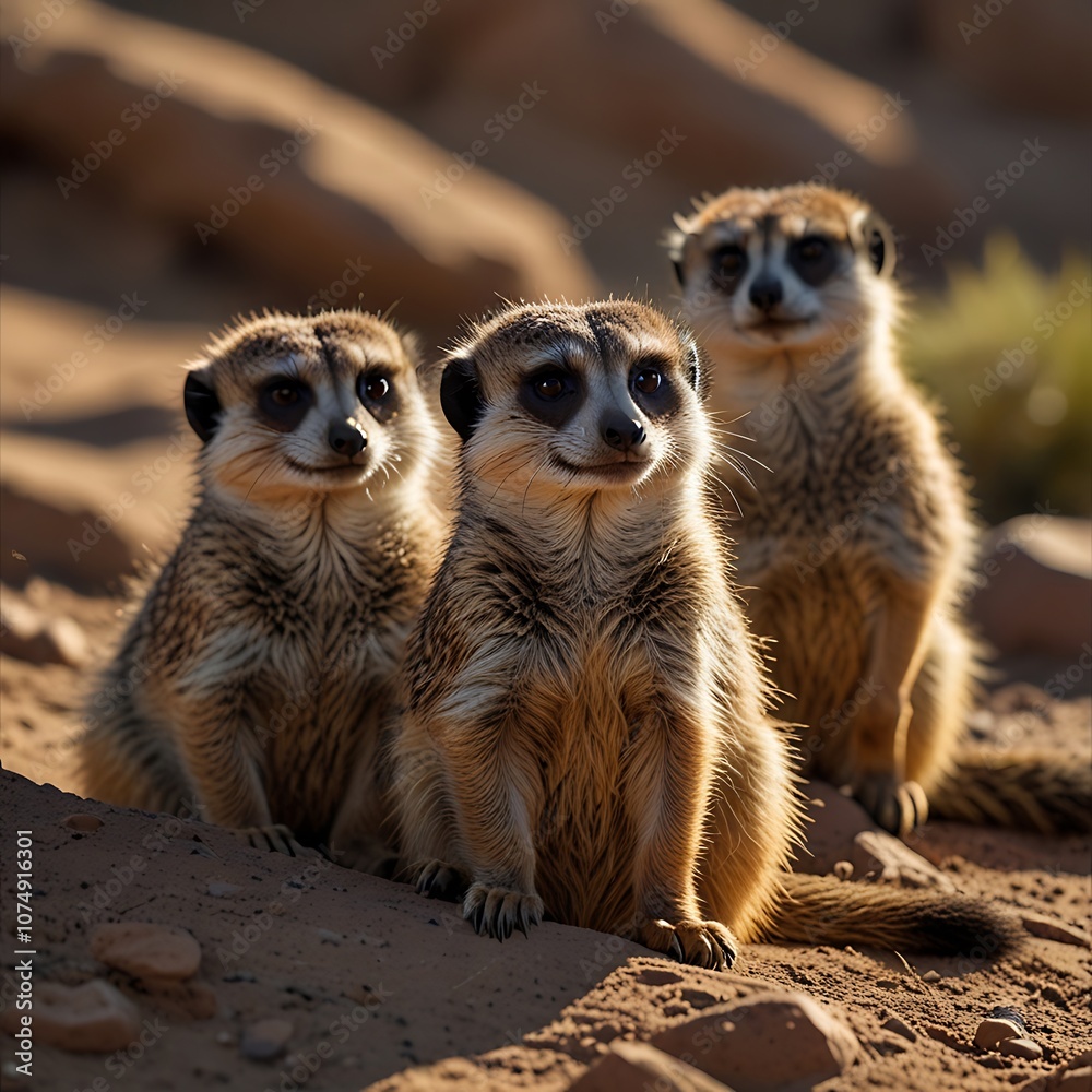 meerkat on guard duty meerkat on guard duty