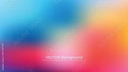 Wallpaper Mural Smooth and blurry colorful gradient mesh background. Modern bright rainbow colors. Easy editable soft colored vector banner template. Premium quality Torontodigital.ca