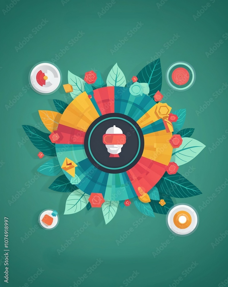 Fototapeta premium Animation and motion graphics in illustration background