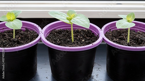 Budding Imagination: A seedling with a tiny bud. The promise of blossoms—the fruition of ideas. 