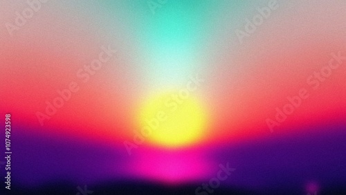 Vibrant sunset sky. Colorful sunrise scene evoking joy and hope; a bright, optimistic image.