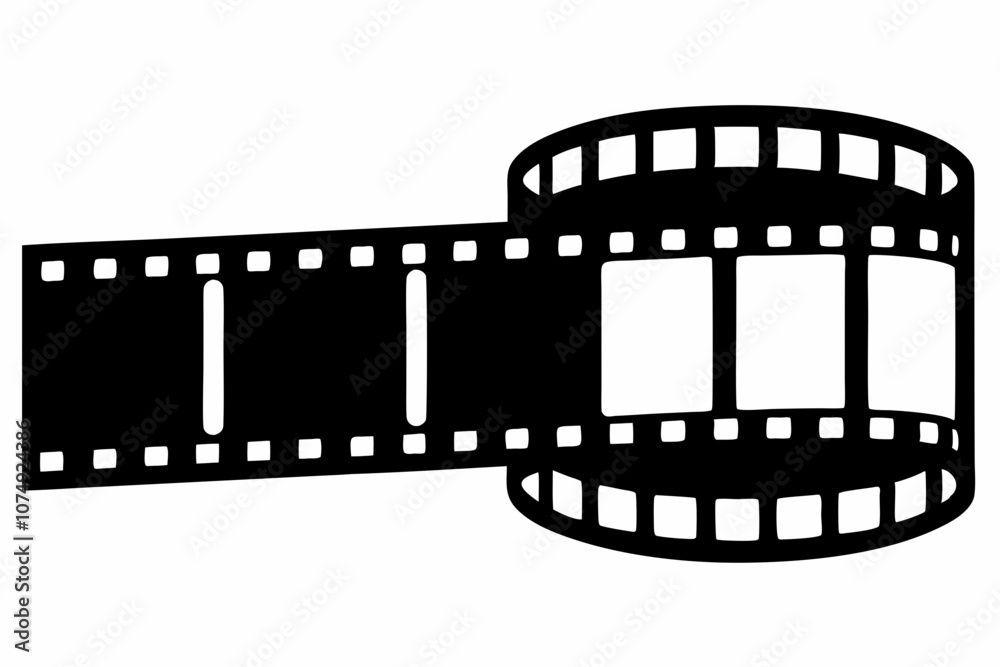 Filmstrip, Film strip vector icon, film strip frame silhouette vector illustration Filmstrip, Film strip vector icon, film strip frame silhouette vector illustration