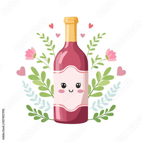 Wine Drink Beverage Liquid Water Fresh Animation Kawaii Character
